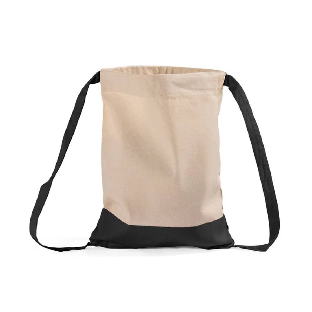 İki Parça Büzgülü Bez Sırt Çantası - Thumbnail 2